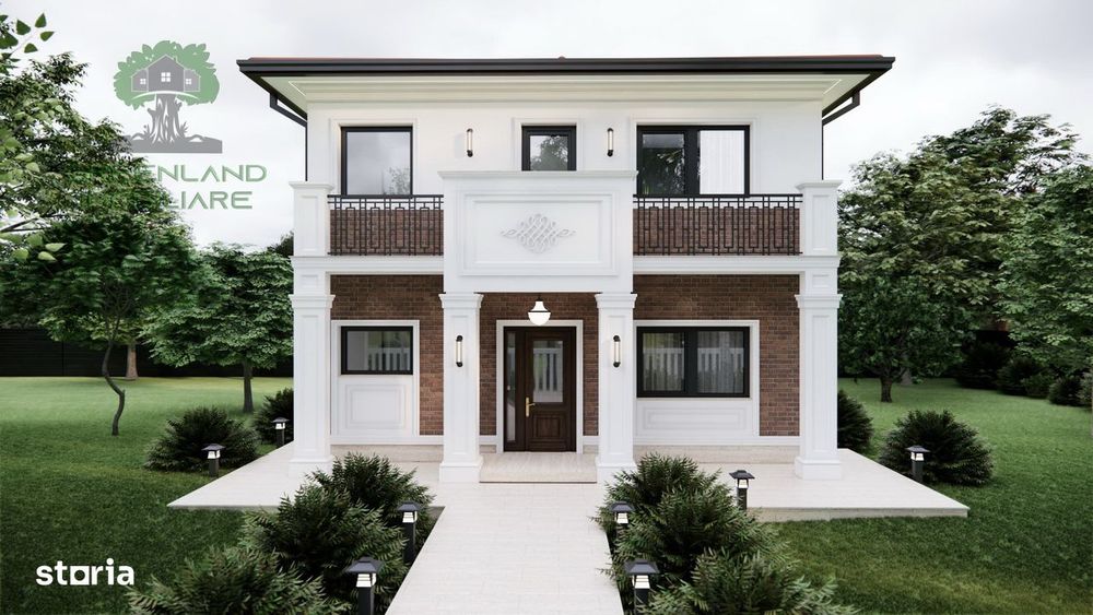 VILA PREMIUM 5 camere, 2 bai, 155mp, TEREN 600mp, TOMESTI