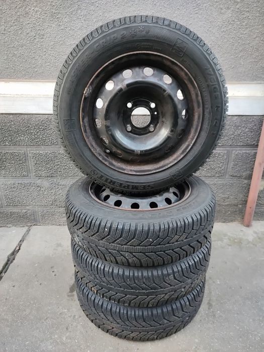 Vând Set Jante 4x108+Cauciucuri 175/65/14 M+S Semperit Import Germania