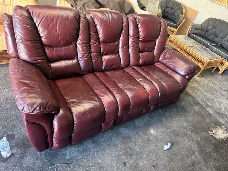 Кожена Релакс Гарнитура