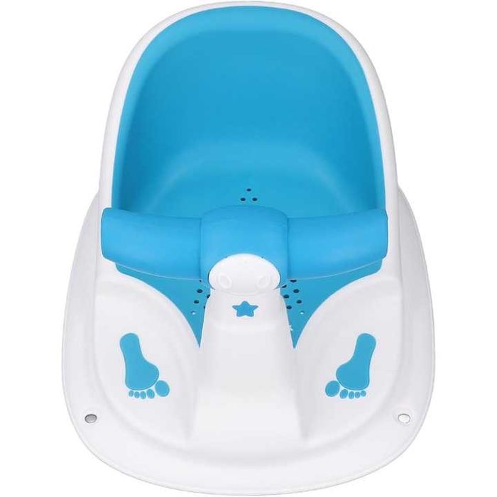 Scaun de baie pentru bebelusi,ventuze de fixare,spătar confortabil,nou