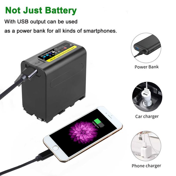 Батерия NP-F980 NP-F970 NP-F950 NP-F960 NP-F975 за Sony