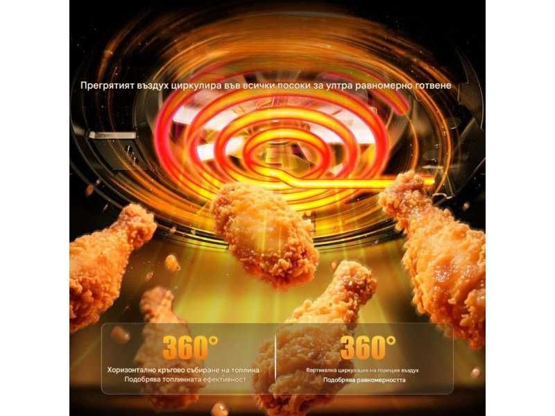 Компактен Еър Фрайър YASHE LQ-2001 – 2.3L, Черен