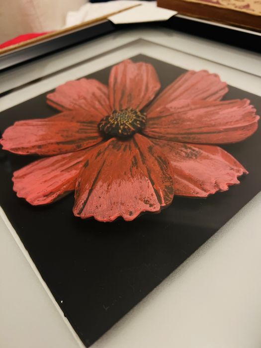 Tablou 3D Floare Roz in Rama