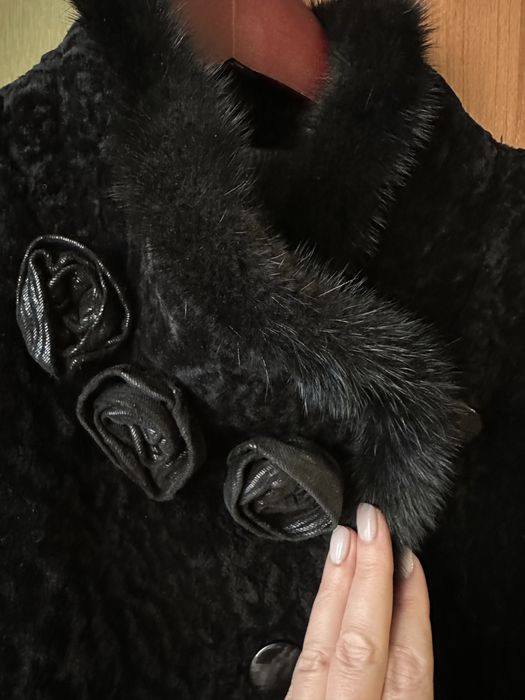 Шуба мутоновая. Размер 56