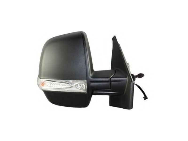 Oglinda exterioara Fiat Doblo, 01.2014 Cargo, Doblo, 01.20 Cargo, Opel Combo, 20, Dreapta, reglare manuala; carcasa neagra; geam divizat; cromat; 2