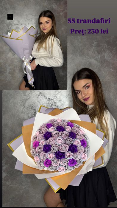 Buchete trandafiri de sapun