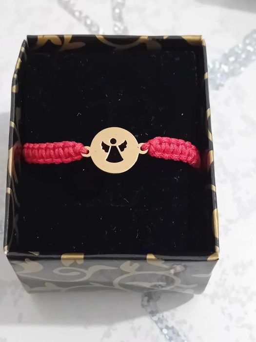 Brățări din șnur cu aur 14k! Brățara este reglabila potrivită pt copii