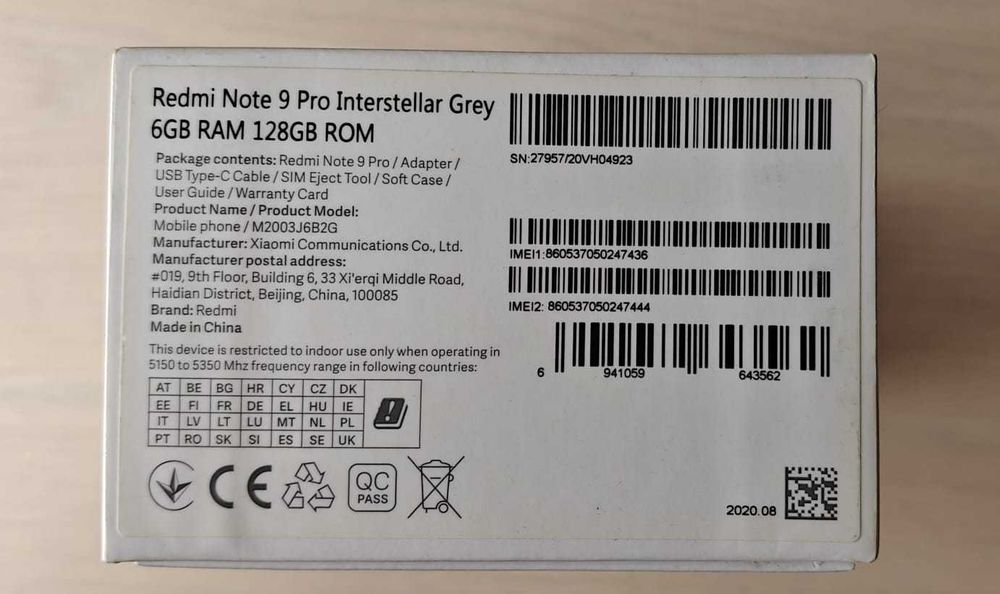 Xiaomi Redmi Note 9 Pro
