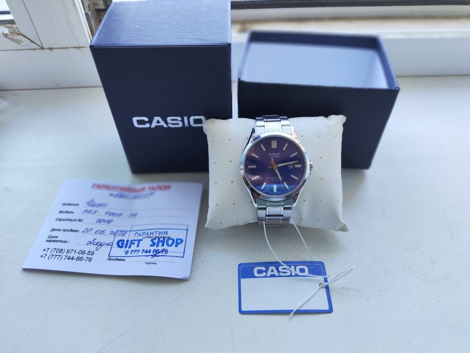 Часы Касио сапфир стекло MTS-100D-2AVDF