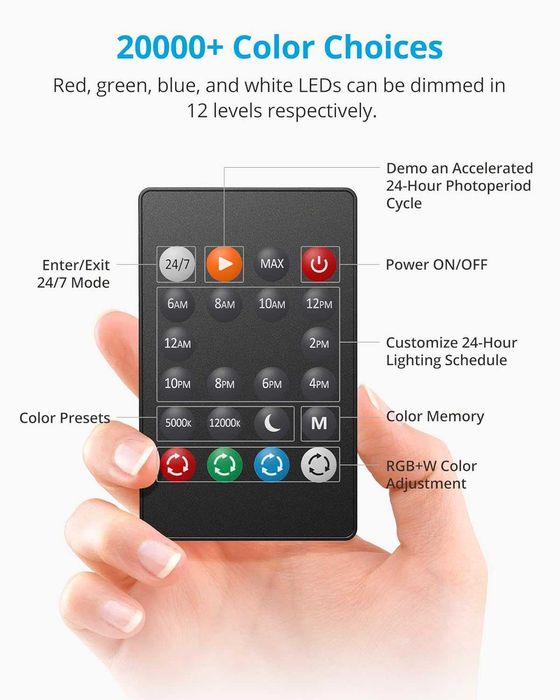 LED лампа за аквариум, Hugger, различни видове