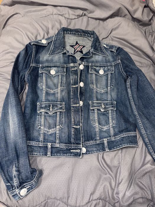 Дамско дънково яке