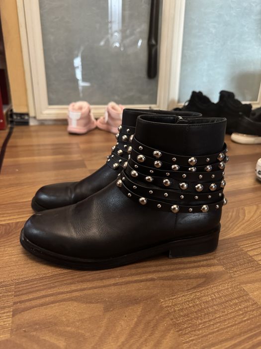 Ботинки кожаные, 38 размер, демисезон