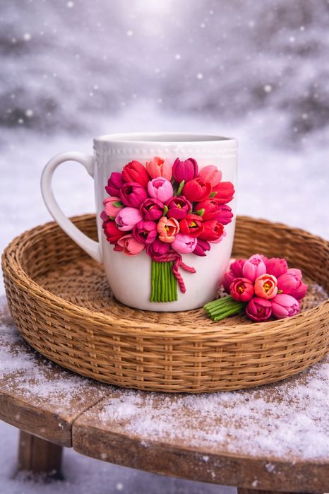 Cana decorata manual