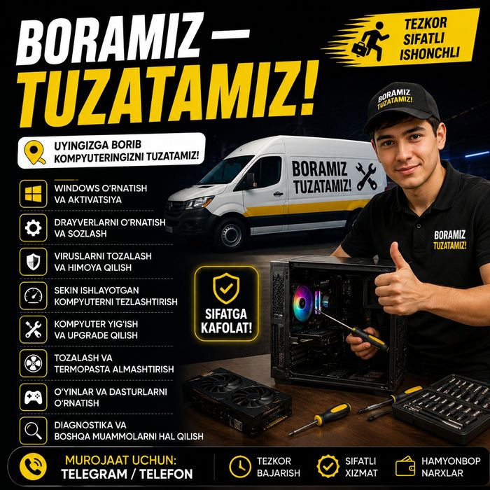 Kampuyuter tuzatamiz; Compuyuter repair  (BORAMİZ TUZATAMİZ)