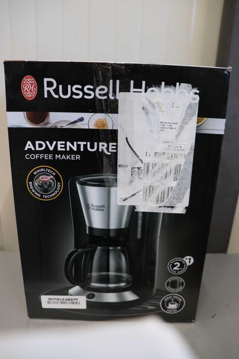 Шварц Кафемашина Russell Hobbs 10 чаши, стъклена кана, 1,25л, ПРОМОЦИЯ