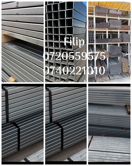 Teava zincata rotunda, pătrată  - Super preț! Livrare rapida!