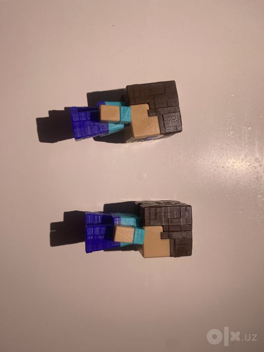 2 Фигурки Steve из Kinder Joy & Minecraft