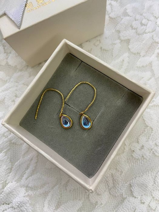 Серебро серьги 925 проба с натуральным камнем