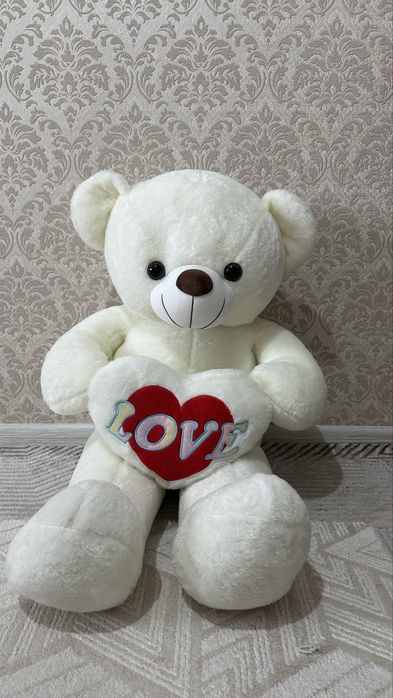 Мишка белая 85 см