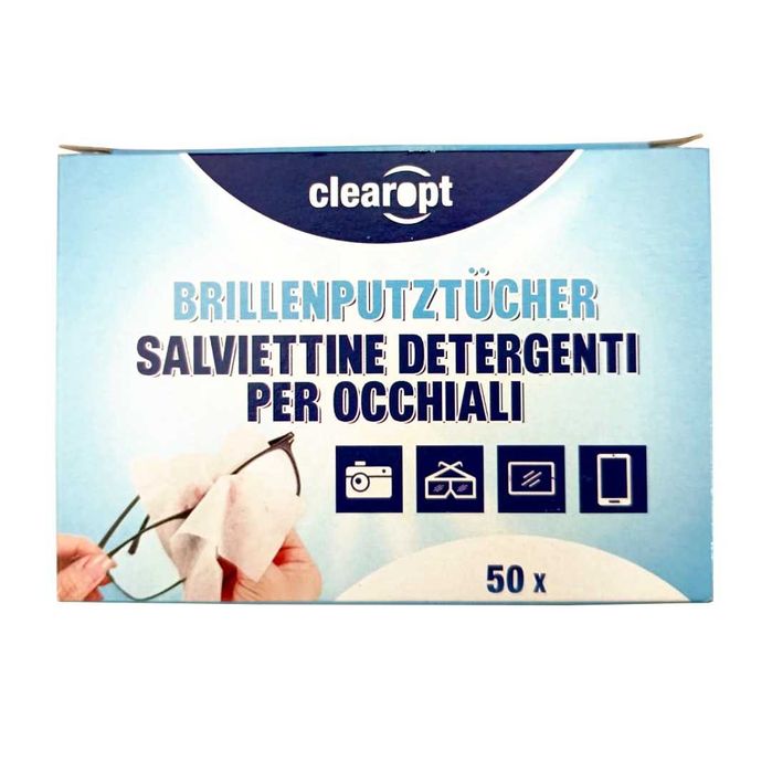 Влажные салфетки для очков clearopt