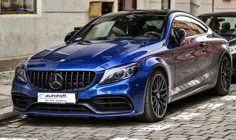 Bara fata si difuzor bara spate Mercedes C205 A205 C-Class (14-18) C63 Design