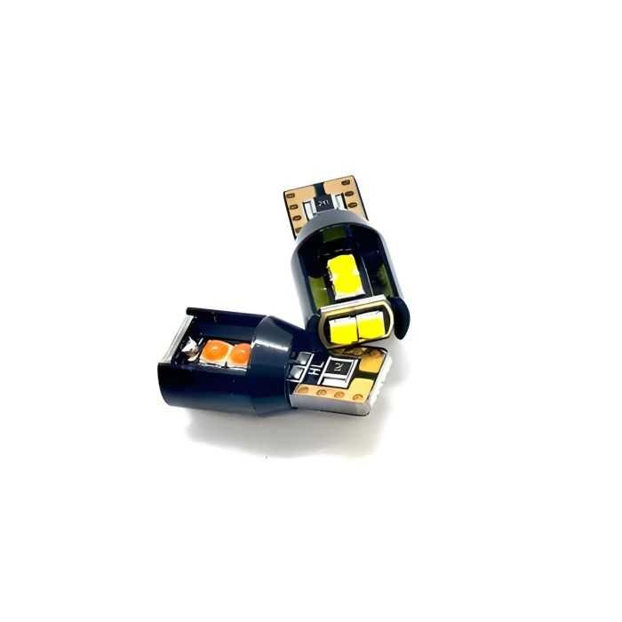 LED крушки Automat, Диодни, T10, 12V, 6 SMD, 6000К, К-т 2бр