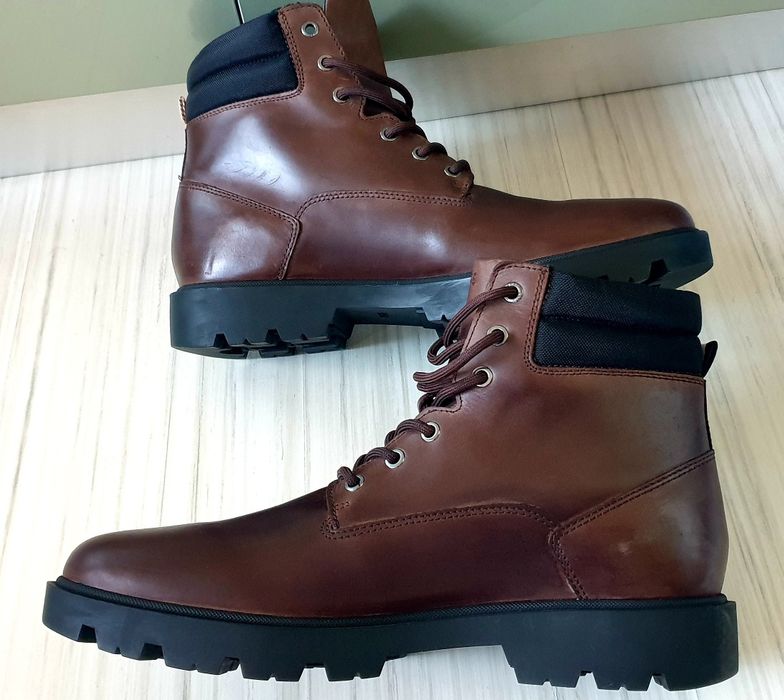 Hugo Boss Leather  / 45/29 - 29.5 см. НОВО! ОРИГИНАЛ! Мъжки Обувки!