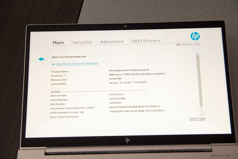 HP EliteBook 845 G8 AMD Ryzen 7 5850U / 16GB / 512GB / FHD IPS Touch