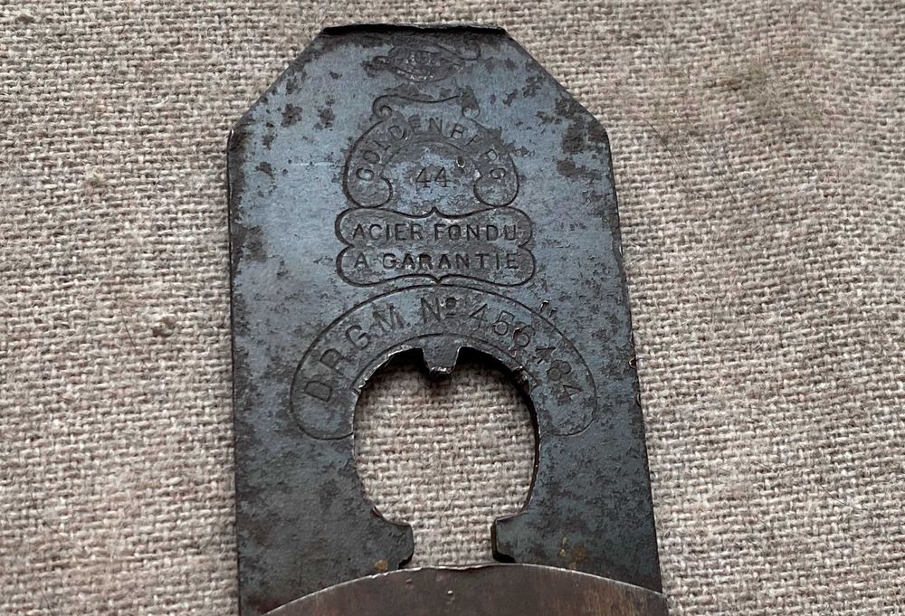 Rindea lemn Goldenberg Acier fondu din sec 18 originala colectie