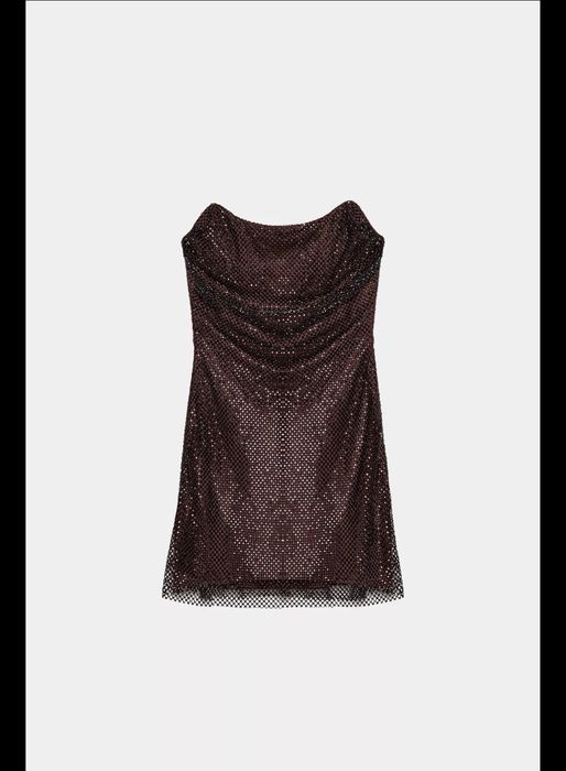 Рокля с камъни Зара