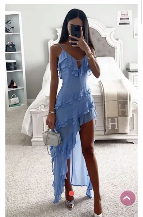 Лятна синя  рокля