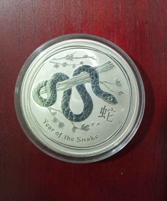 Австралийски сребърни лунари. Година на Бика 2009 г. и на Змията 2013