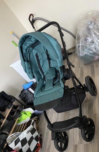 Бебешка количка Adamex Porto 3в1 – много запазена, пълен комплект