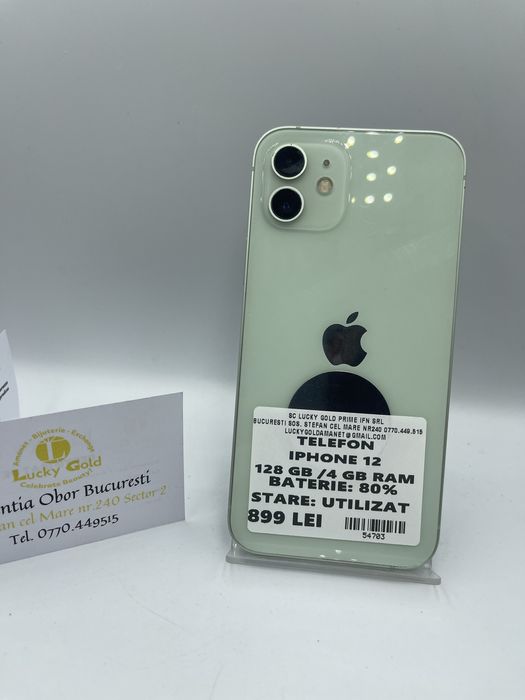 Iphone 12 128Gb/80% Baterie GARANTIE/FACTURA #54703