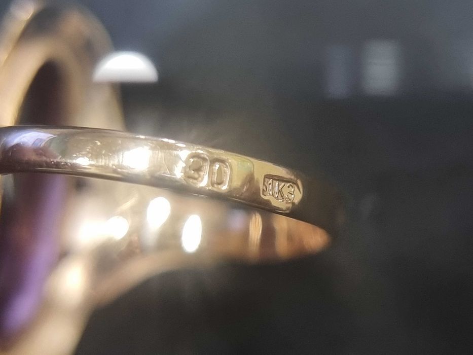 Дамски златен пръстен СССР