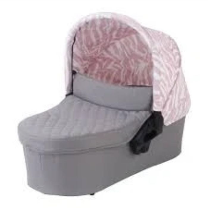 Carut 2 în 1 roz&gri