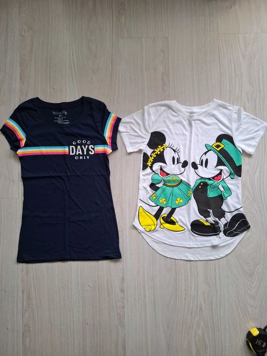 Детски тениски Disney и Good day, чисто нови, размер XS и S