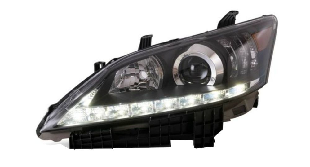 Set faruri Lexus Es (Xv40), 2010-07.2012, echipare 350, montare fata, D1S+H7+HB3+WY21W; manual; fara becuri; Tuning; halogen