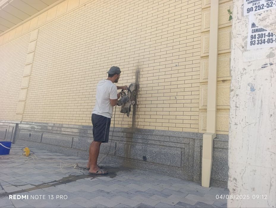 Beton kesish teshish xizmatllari uslogiya Almazne bur
