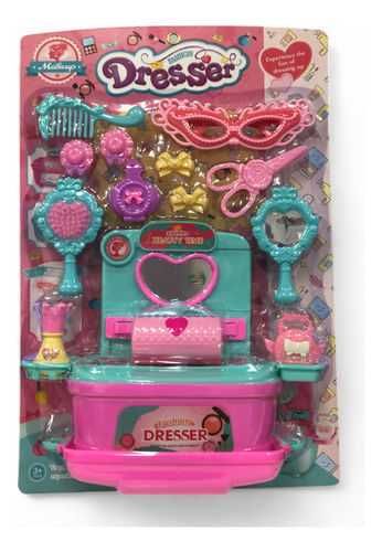 Детска тоалетка 2в1 в куфар, комплект за гримиране