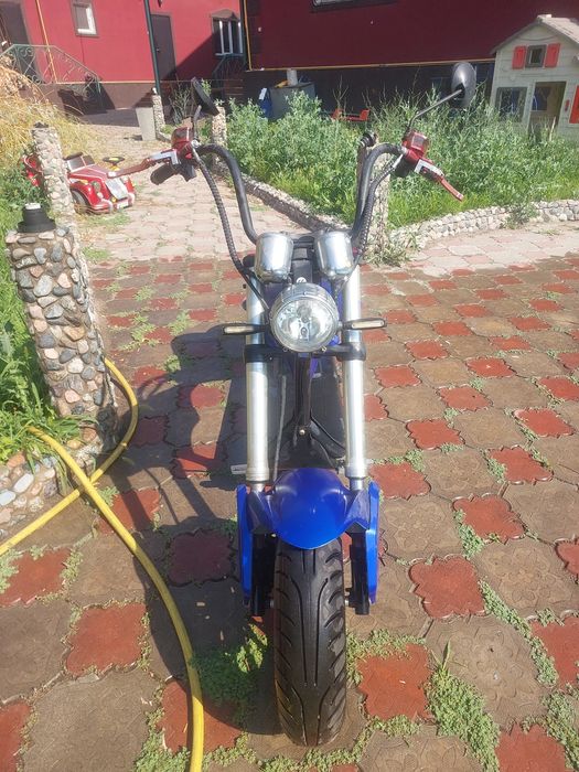 Электро байк в стиле чоппер