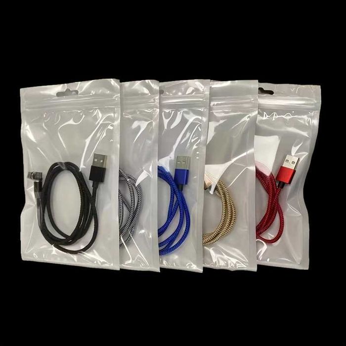 Магнитный кабель 3-в-1 быстрая зарядка iPhone Android Type-C 2м