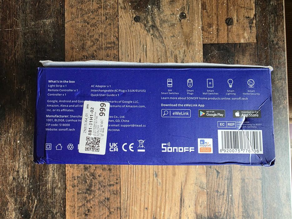 SONOFF L2 5M Smart LED Light Strip Wi-Fi RGB Интелигентна LED Лента