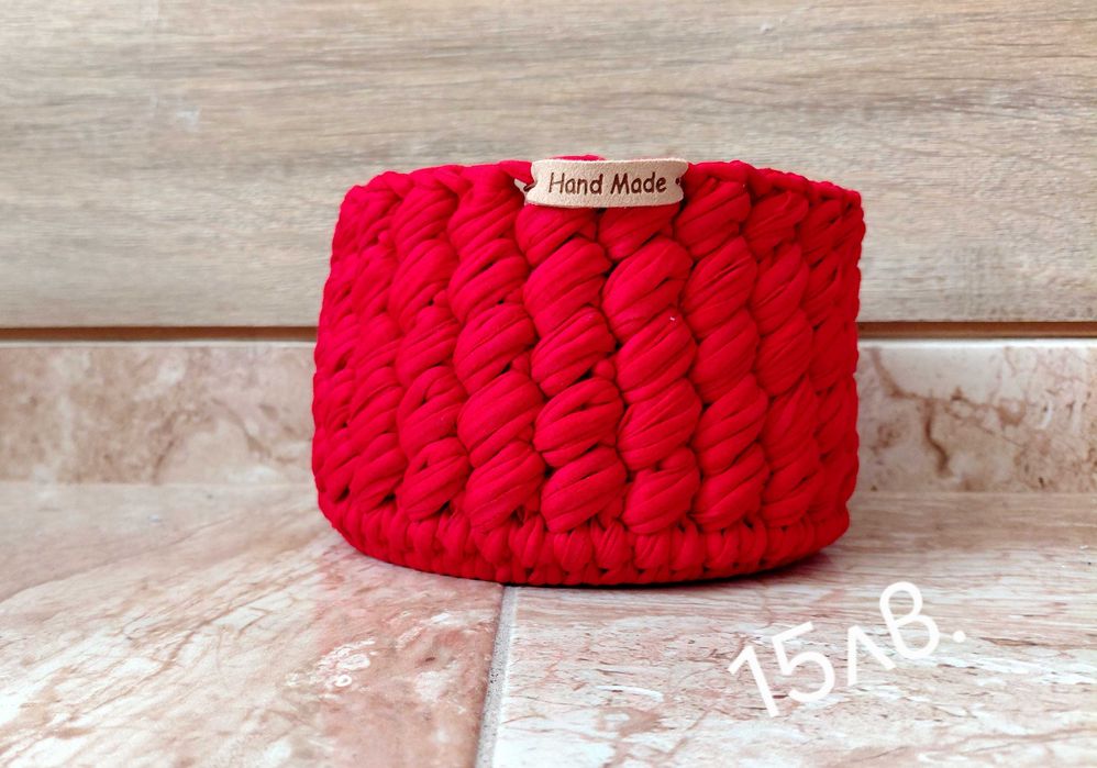 Ръчно изплетени панери