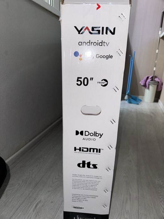 Тезевизор YASIN 4k UltraHD AndroidTV
