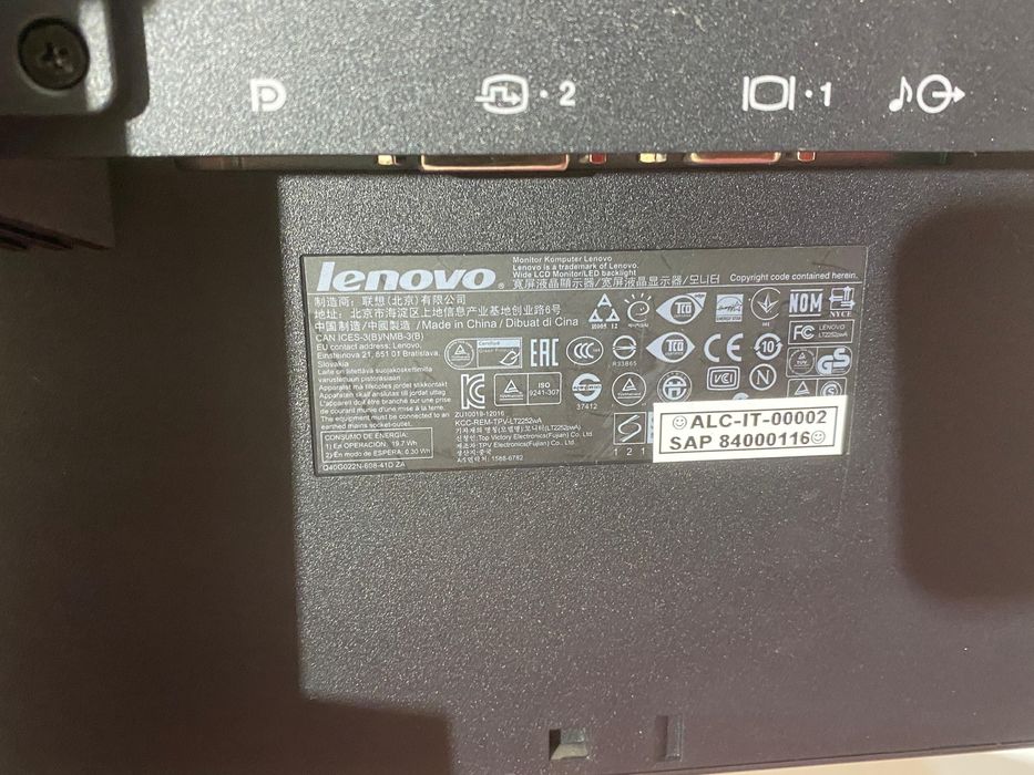 5 Buc. Monitor Lenovo ThinkVision LT2252pwA