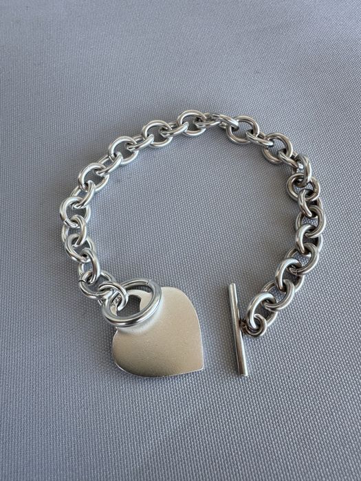 Bratara din argint cu charm inima