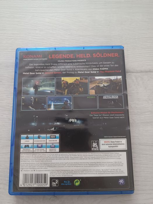 Joc de PS4 Metal Gear Solid V Ground Zeroes
