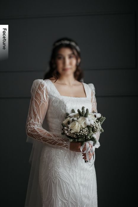 Облегающее свадебное платье