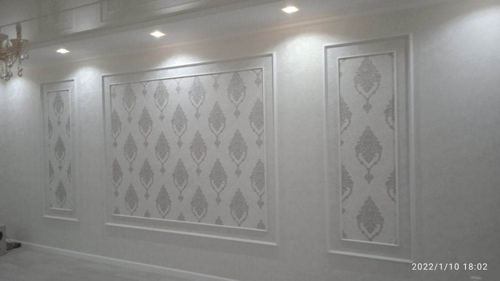 Малярные работы Алматы Левкас Покраска стен